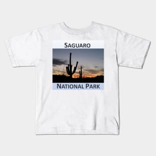 Saguaro National Park Sunrise Kids T-Shirt